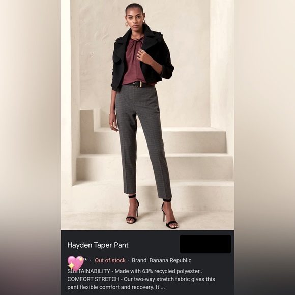Banana Republic Factory Pants - Banana Republic Hayden Taper Pant